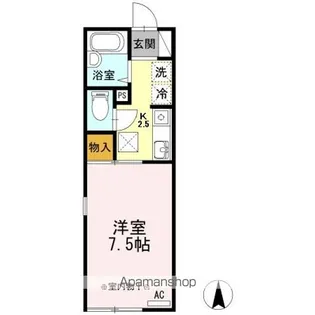 セジュールトロア【1階】の間取り