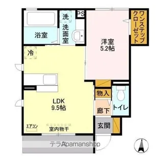 コンフォール・メゾン Ⅲ【1階】の間取り