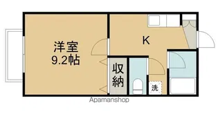 コーポサウスタウン【1階】の間取り