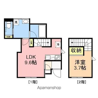 WILLS田中町【A号室号室】の間取り