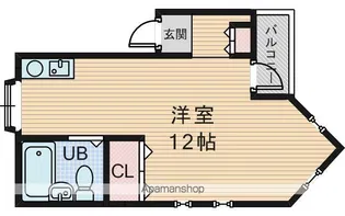 サニーハイツ日興【1階】の間取り