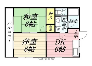 埼玉県三郷市早稲田2丁目【マンション】の間取り
