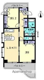 エルトンハウス【503号室】の間取り