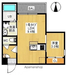 REGALEST 島田本町【101号室号室】の間取り
