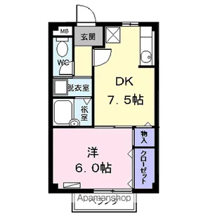 エクセルコート美和【2階】の間取り