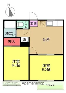 メゾンHIRO【2階】の間取り