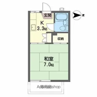 愛媛県新居浜市本郷2丁目【アパート】の間取り