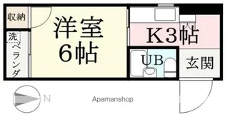 Uコーポ【305号室】の間取り