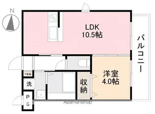 スミタスヴィラ瀬戸内西【1階】の間取り