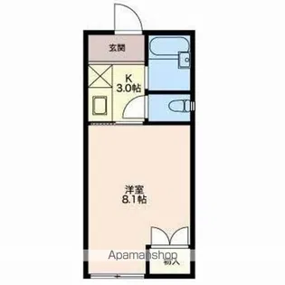 オレンジハイム【2202号室】の間取り