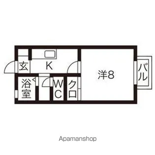 クラベール【2階】の間取り