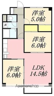 ピアコート神山【3階】の間取り