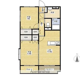 コモド360【203号室】の間取り