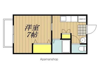 イーウイングS【2号室】の間取り