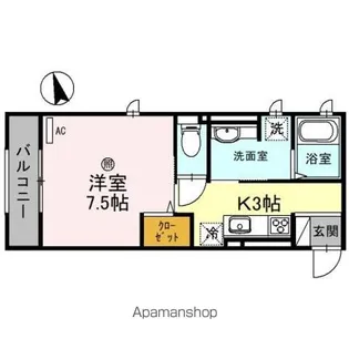 リレア コマダ【3階】の間取り