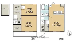 メゾンド樽水【B号室】の間取り
