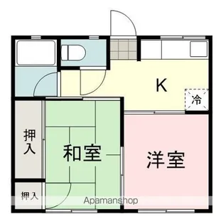 シティハイム麻機【102号室】の間取り