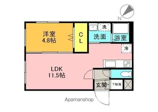 GROVE E MARUYAMA【3階】の間取り