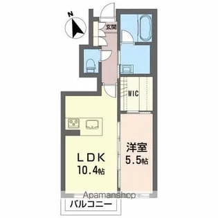 シャーメゾン加賀野【1階】の間取り