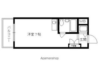 ライオンズマンション御池通【205号室】の間取り