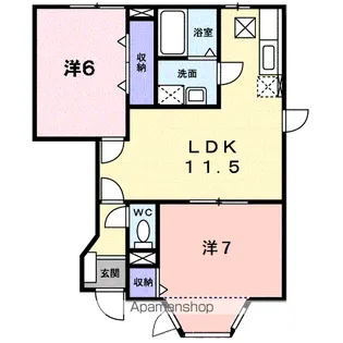 フォレストガーデンⅡ【1階】の間取り