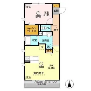 LOBELLIA TORO Ⅰ【3階】の間取り