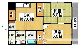 LakiaMaisonAbiko【2階】の間取り