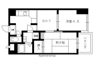 第20洛西ハイツ久我【501号室】の間取り