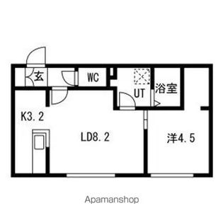 レジーナ豊里【4階】の間取り