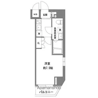 ラヴィータ新御徒町【4階】の間取り