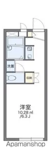 レオパレスヴィーブル【203号室】の間取り