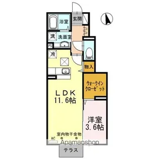 山梨県甲府市和戸町【アパート】の間取り