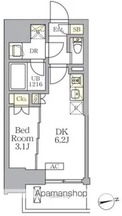 ザ・ライオンズフォーシア文京湯島【2階】の間取り