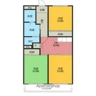 エスポワールHARA【2階】の間取り