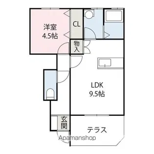 パルティール【A201号室】の間取り