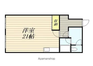 1Rの間取り画像