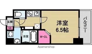LA DOUCEUR谷町【404号室】の間取り