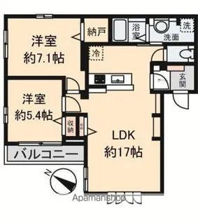 サクシード M【2階】の間取り