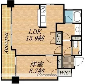レジディア北2条イースト【2階】の間取り