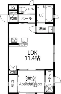 FOLGORE大成【103号室】の間取り