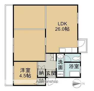 アーバンコート山根【1階】の間取り
