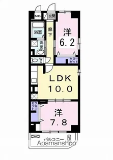グラン・ルミエール【6階】の間取り