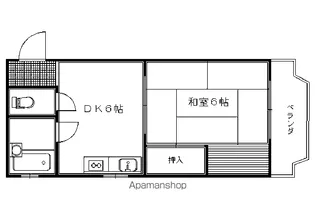 メゾンベルジュール【201号室】の間取り