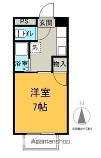 ブライトンササヒラ【206号室】の間取り