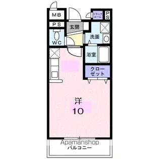 ブルースカイ【1階】の間取り