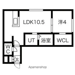 ラベイユドール【4階】の間取り