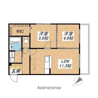 ベルフール【2階】の間取り