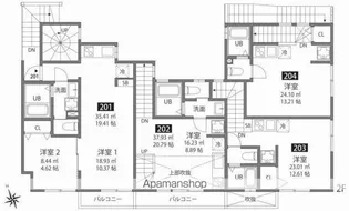 心葉テラス戸越【1階】の間取り