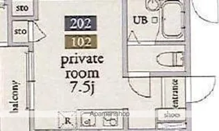 アーベインテラス大塚【2階】の間取り