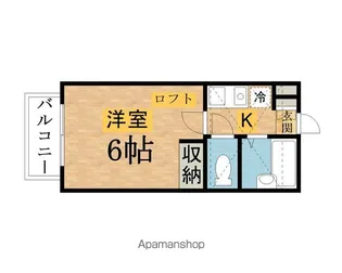 ベルハウスみなみ野【102号室】の間取り